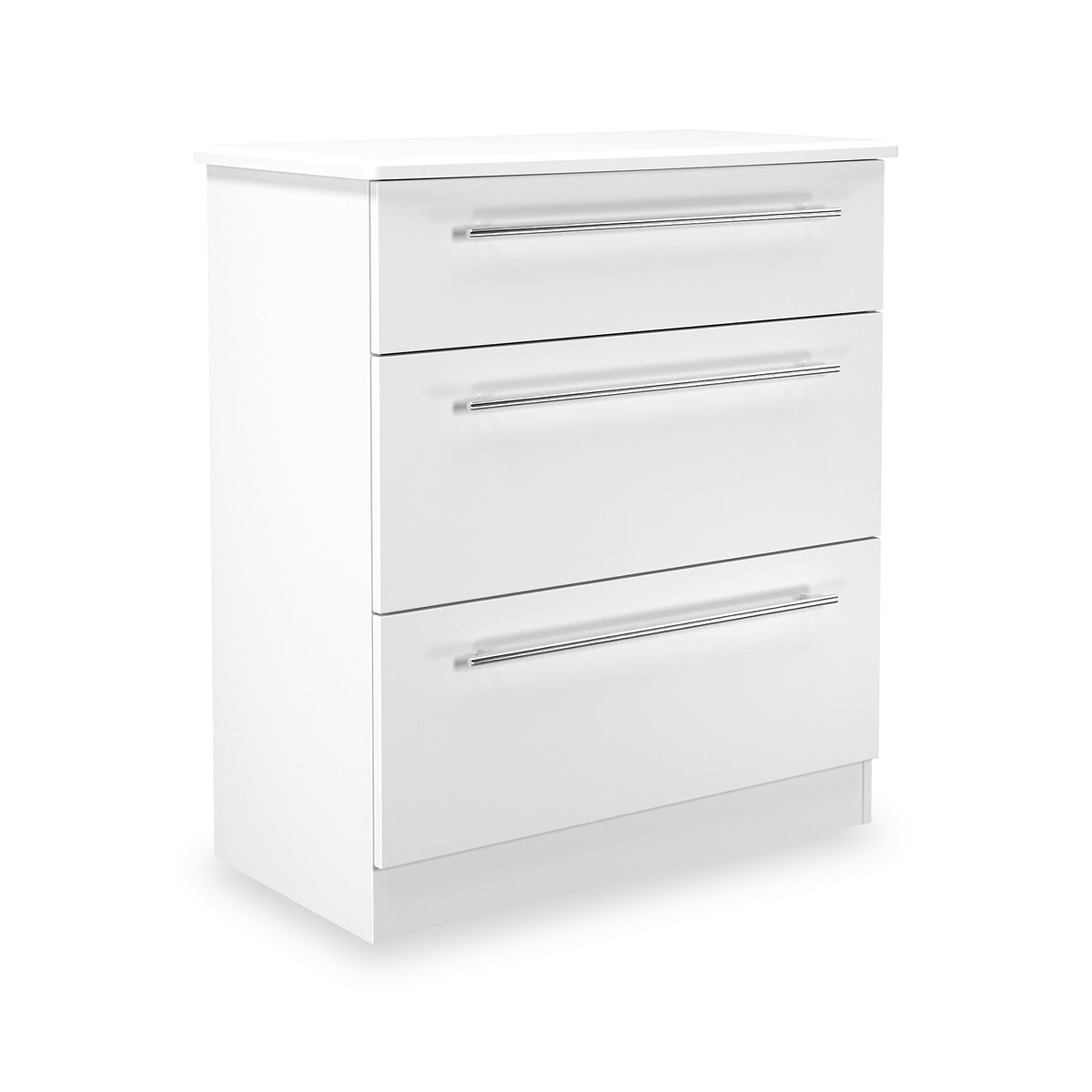 Bramwell 3 Drawer Deep Chest White from Roseland Furniture