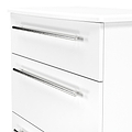 Bramwell 3 Drawer Deep Chest White from Roseland Furniture