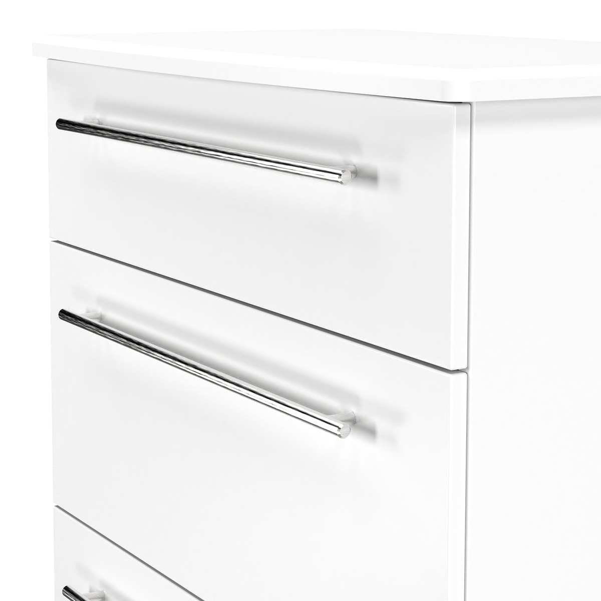 Bramwell 3 Drawer Deep Chest White from Roseland Furniture