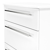 Bramwell 3 Drawer Deep Chest White from Roseland Furniture