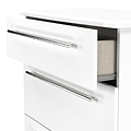 Bramwell 3 Drawer Deep Chest White from Roseland Furniture