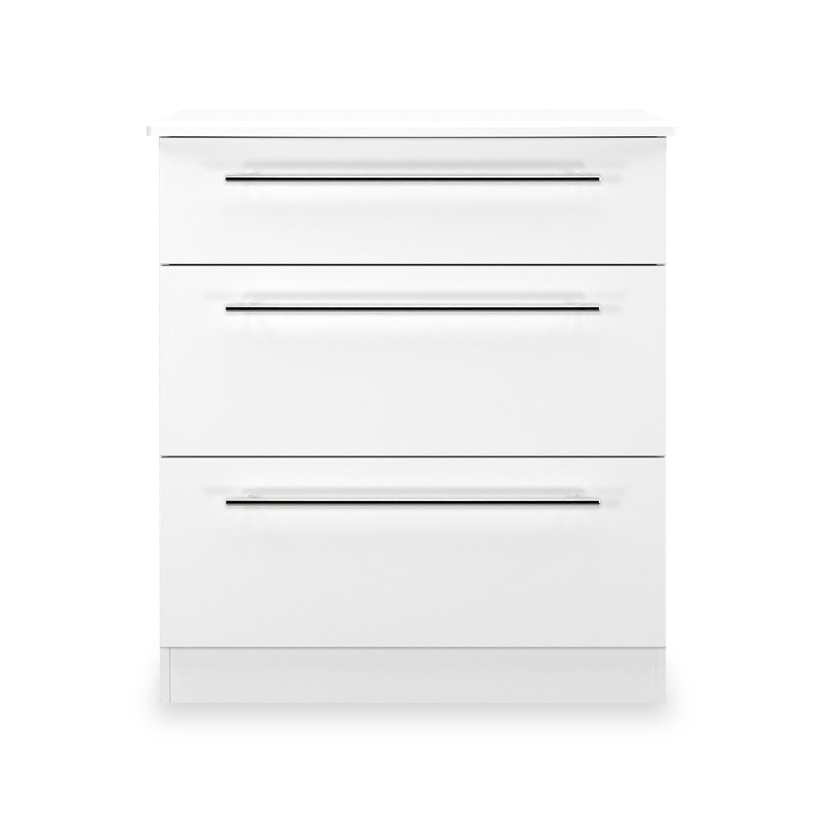Bramwell 3 Drawer Deep Chest White from Roseland Furniture