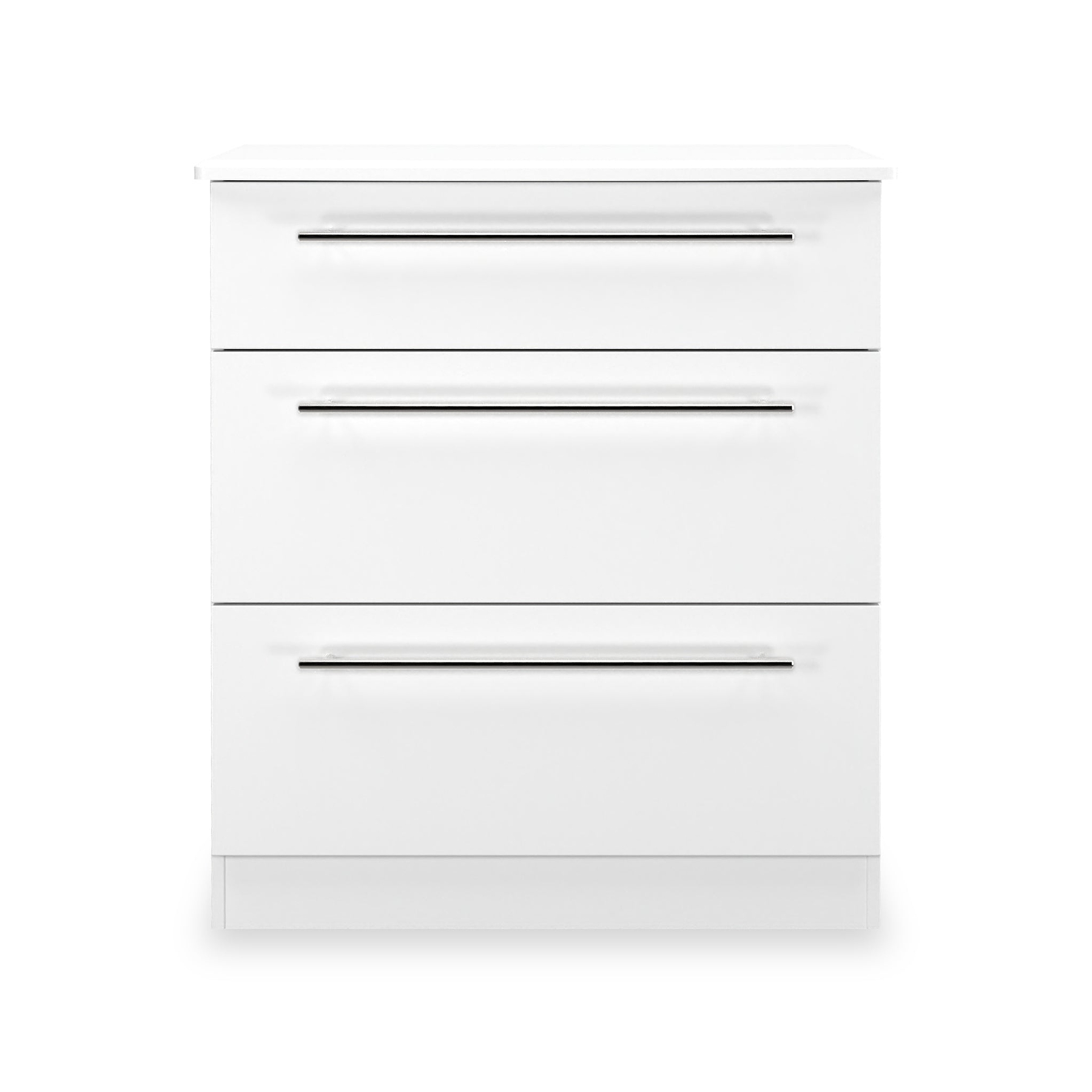 Bramwell 3 Drawer Deep Chest White from Roseland Furniture