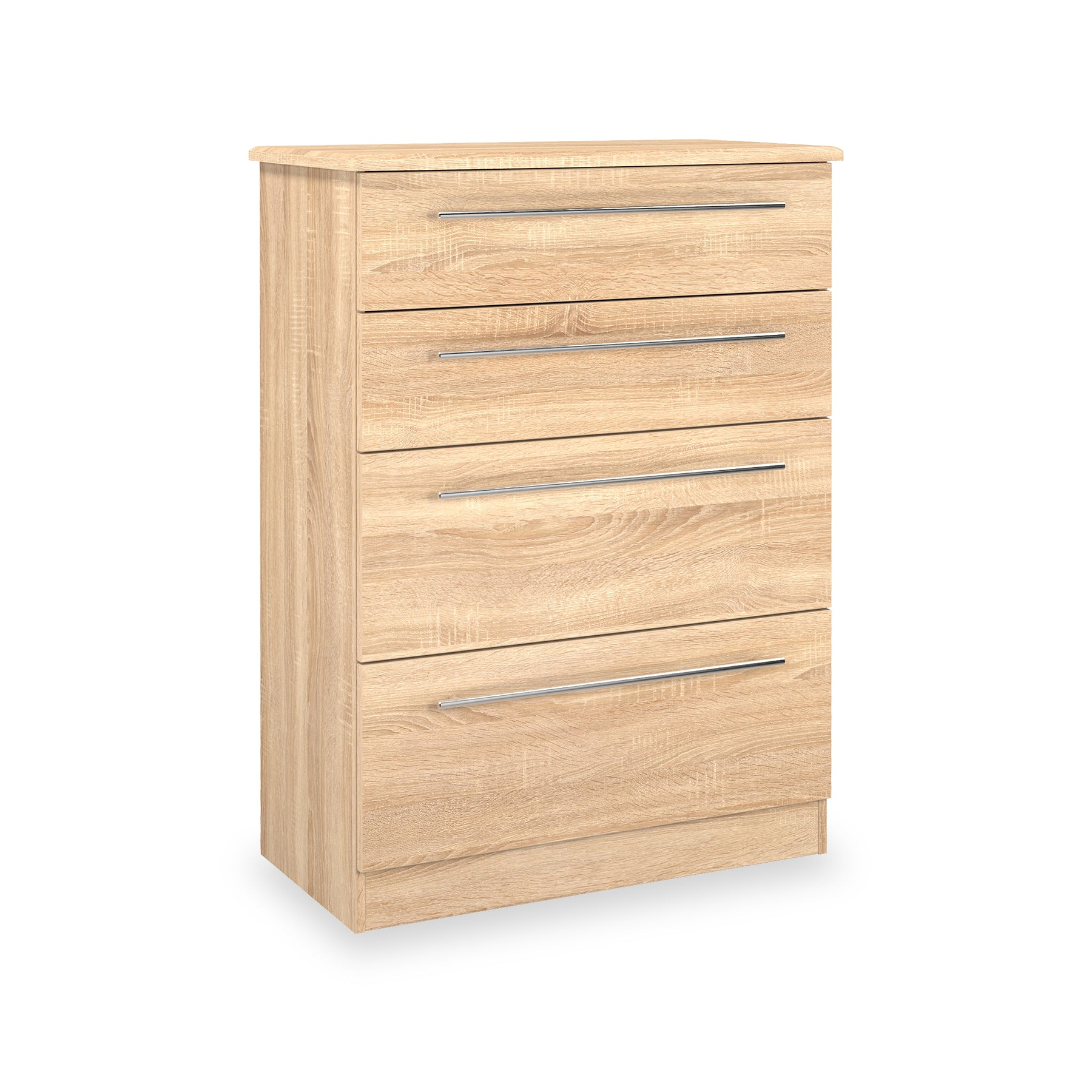 Bramwell 4 Drawer Deep Chest Oak from Roseland Furniture