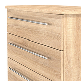Bramwell 4 Drawer Deep Chest Oak from Roseland Furniture
