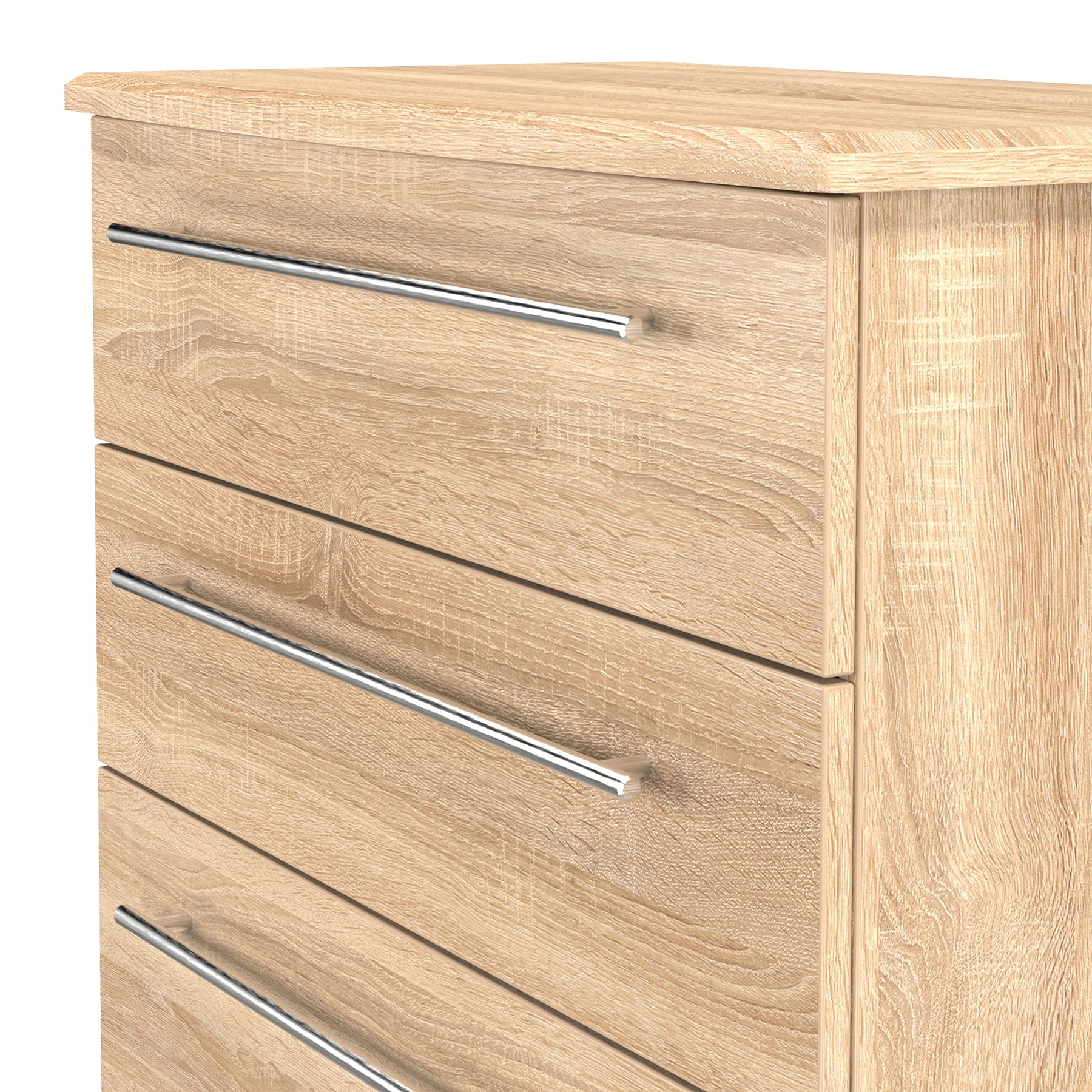 Bramwell 4 Drawer Deep Chest Oak from Roseland Furniture