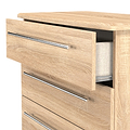 Bramwell 4 Drawer Deep Chest Oak from Roseland Furniture