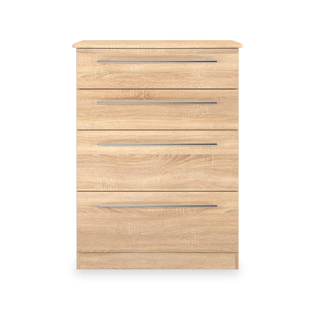 Bramwell 4 Drawer Deep Chest Oak from Roseland Furniture