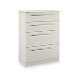 Bramwell 4 Drawer Deep Chest Grey from Roseland Furniture
