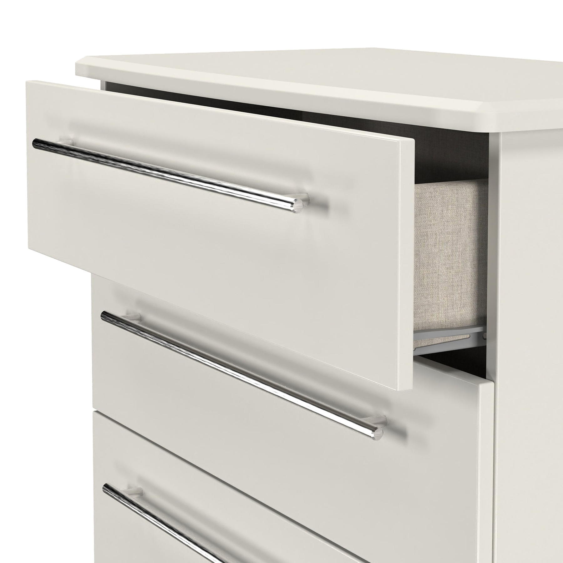 Bramwell 4 Drawer Deep Chest Grey from Roseland Furniture