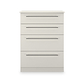 Bramwell 4 Drawer Deep Chest Grey from Roseland Furniture