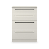 Bramwell 4 Drawer Deep Chest Grey from Roseland Furniture
