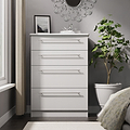 Bramwell 4 Drawer Deep Chest Grey from Roseland Furniture