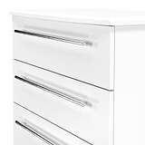 Bramwell 4 Drawer Deep Chest White from Roseland Furniture