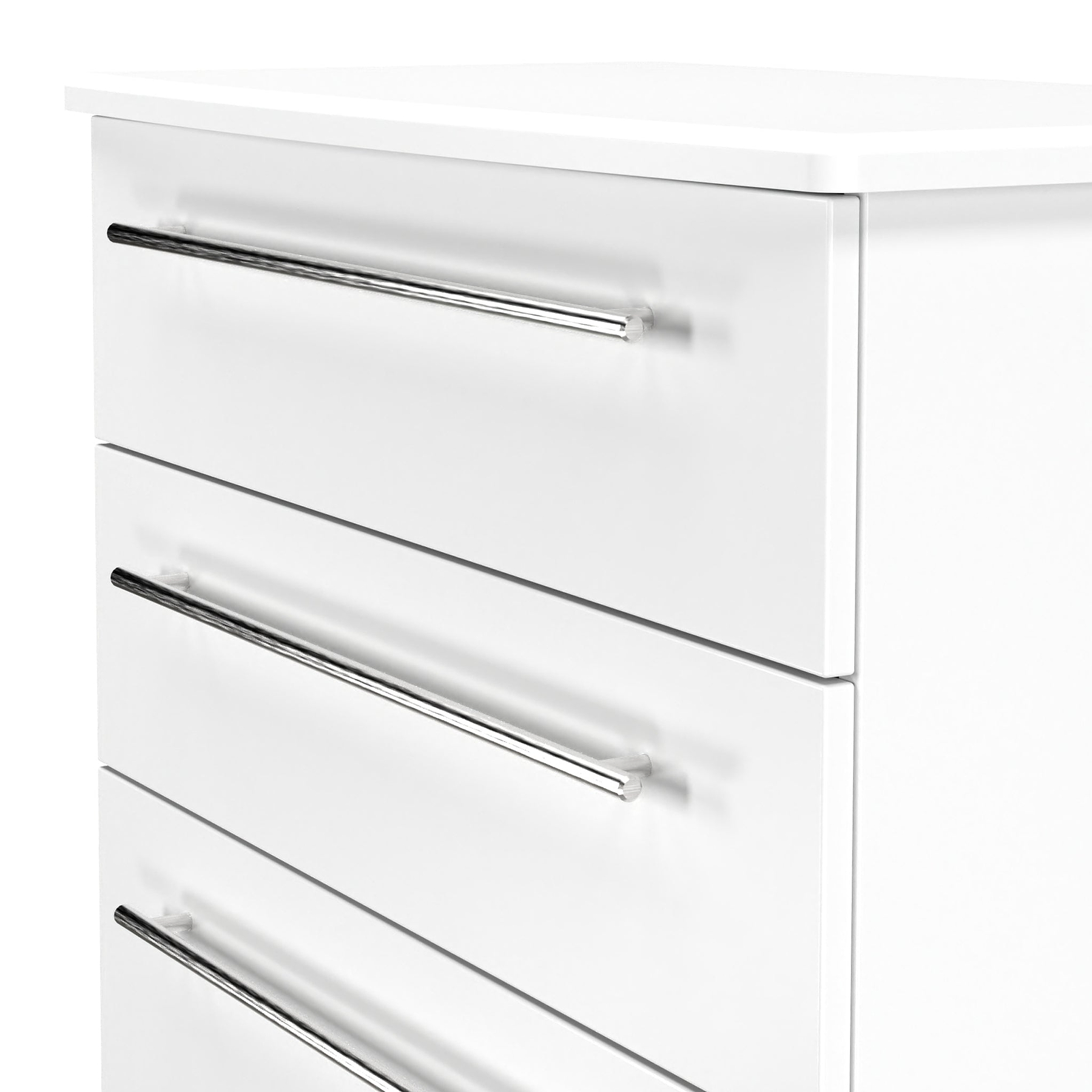 Bramwell 4 Drawer Deep Chest White from Roseland Furniture