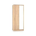Bramwell Double Mirrored Wardrobe Oak from Roseland Furniture