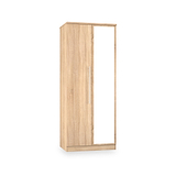 Bramwell Double Mirrored Wardrobe Oak from Roseland Furniture