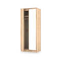 Bramwell Double Mirrored Wardrobe Oak from Roseland Furniture