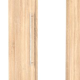 Bramwell Double Mirrored Wardrobe Oak from Roseland Furniture