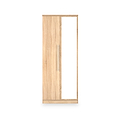 Bramwell Double Mirrored Wardrobe Oak from Roseland Furniture