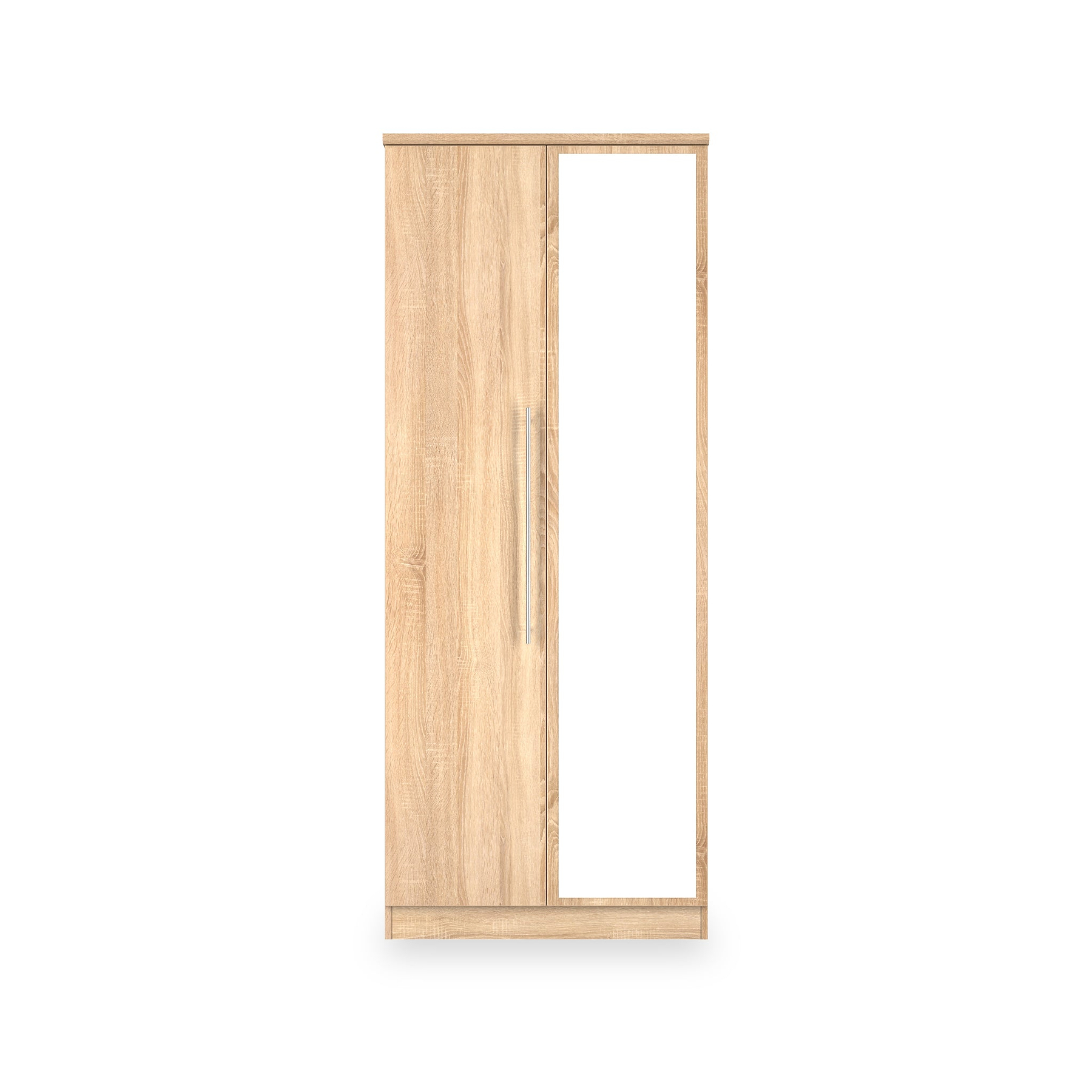 Bramwell Double Mirrored Wardrobe Oak from Roseland Furniture