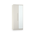 Bramwell Double Mirrored Wardrobe Grey from Roseland Furniture