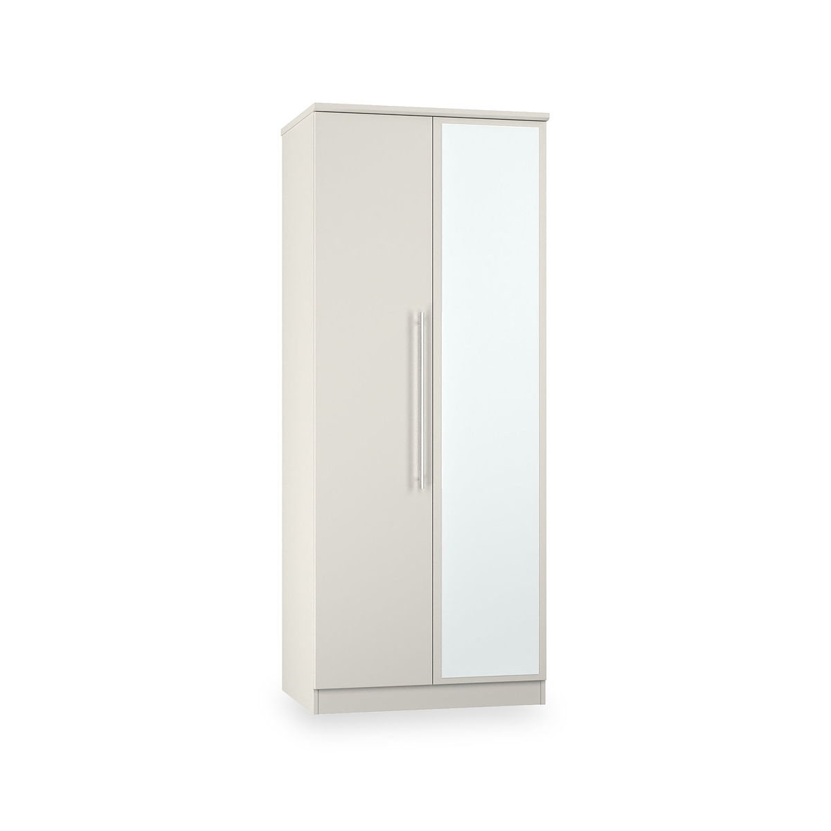 Bramwell Double Mirrored Wardrobe Grey from Roseland Furniture