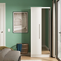 Bramwell Double Mirrored Wardrobe Grey from Roseland Furniture