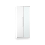 Bramwell Double Mirrored Wardrobe White from Roseland Furniture