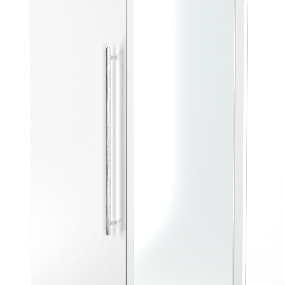 Bramwell Double Mirrored Wardrobe White from Roseland Furniture