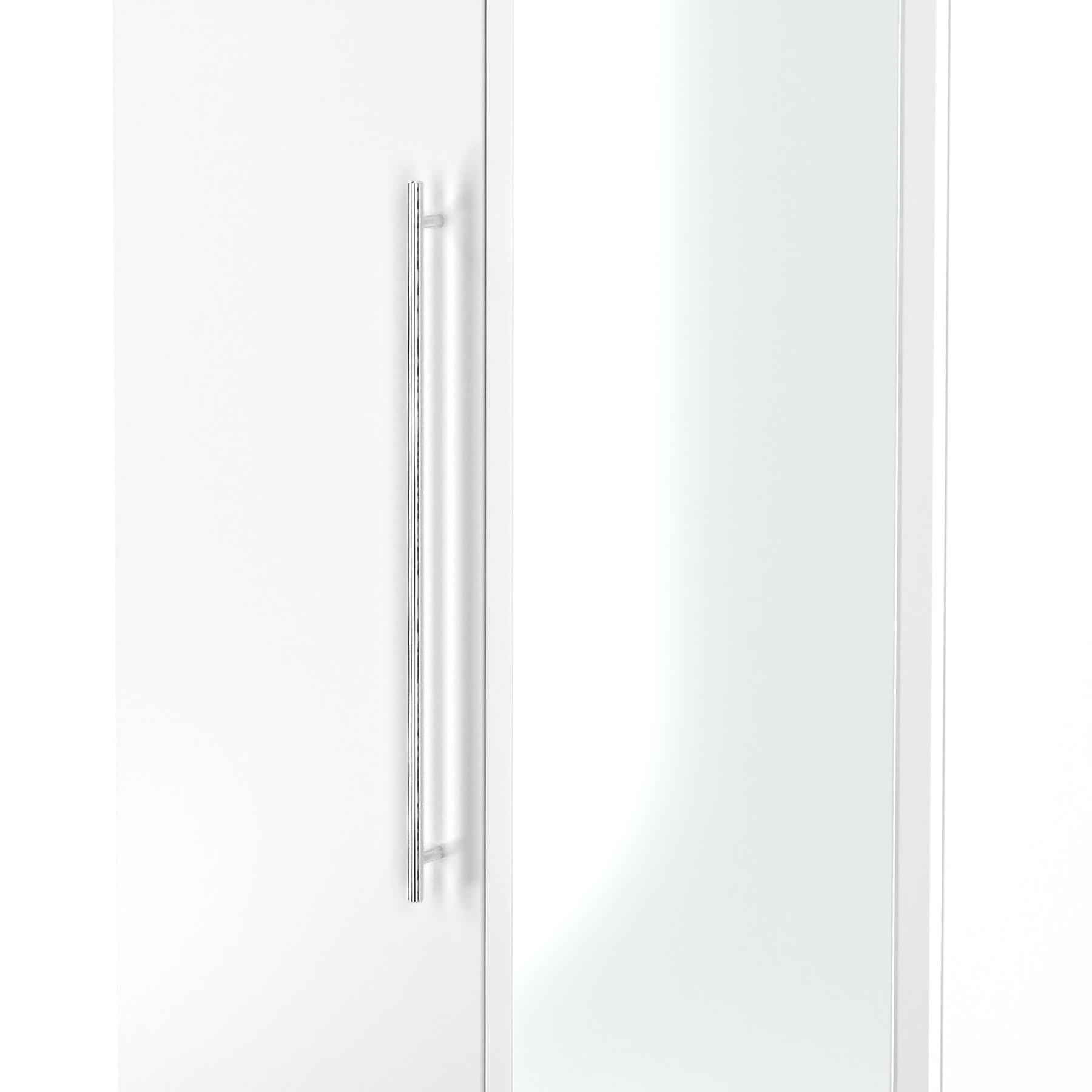 Bramwell Double Mirrored Wardrobe White from Roseland Furniture