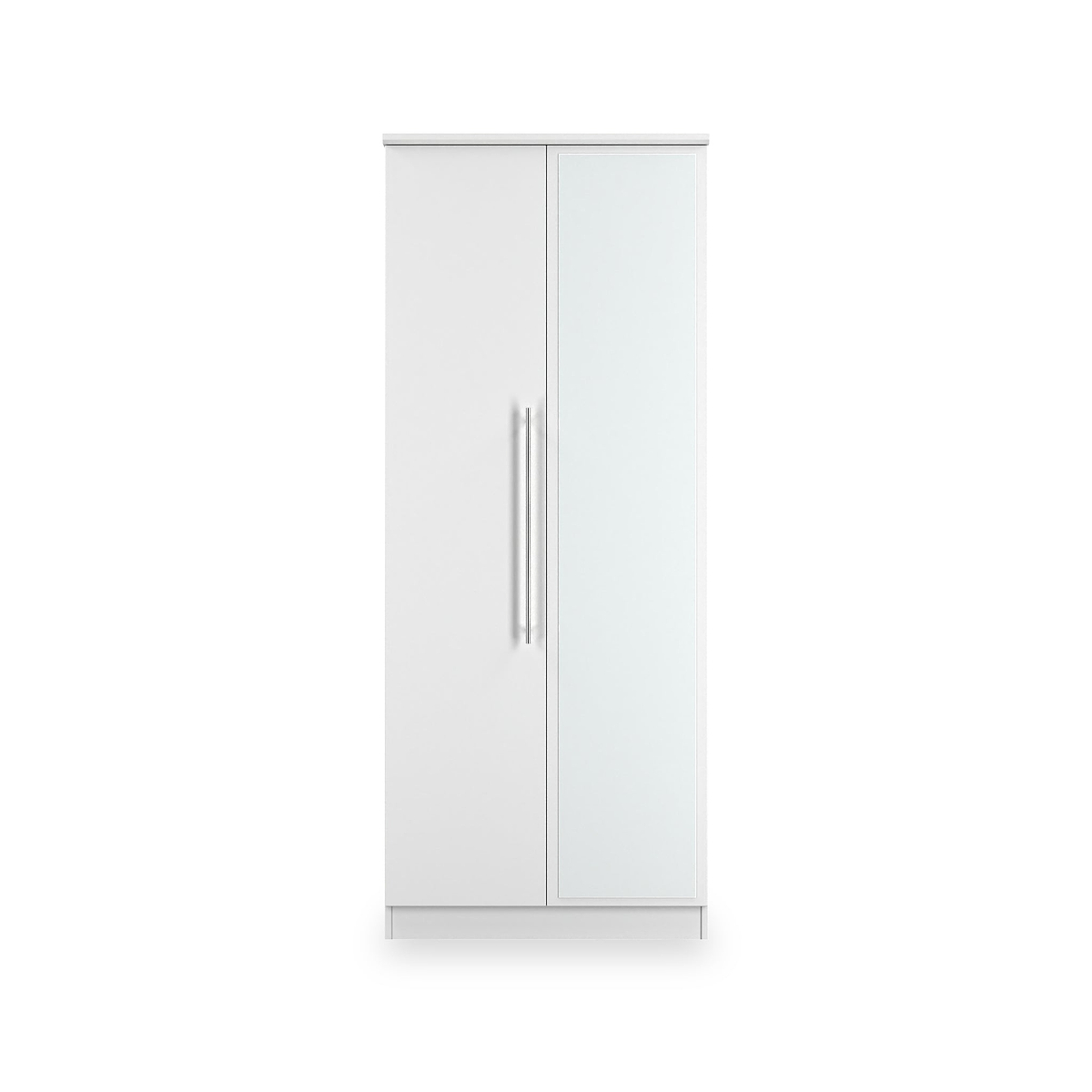 Bramwell Double Mirrored Wardrobe White from Roseland Furniture