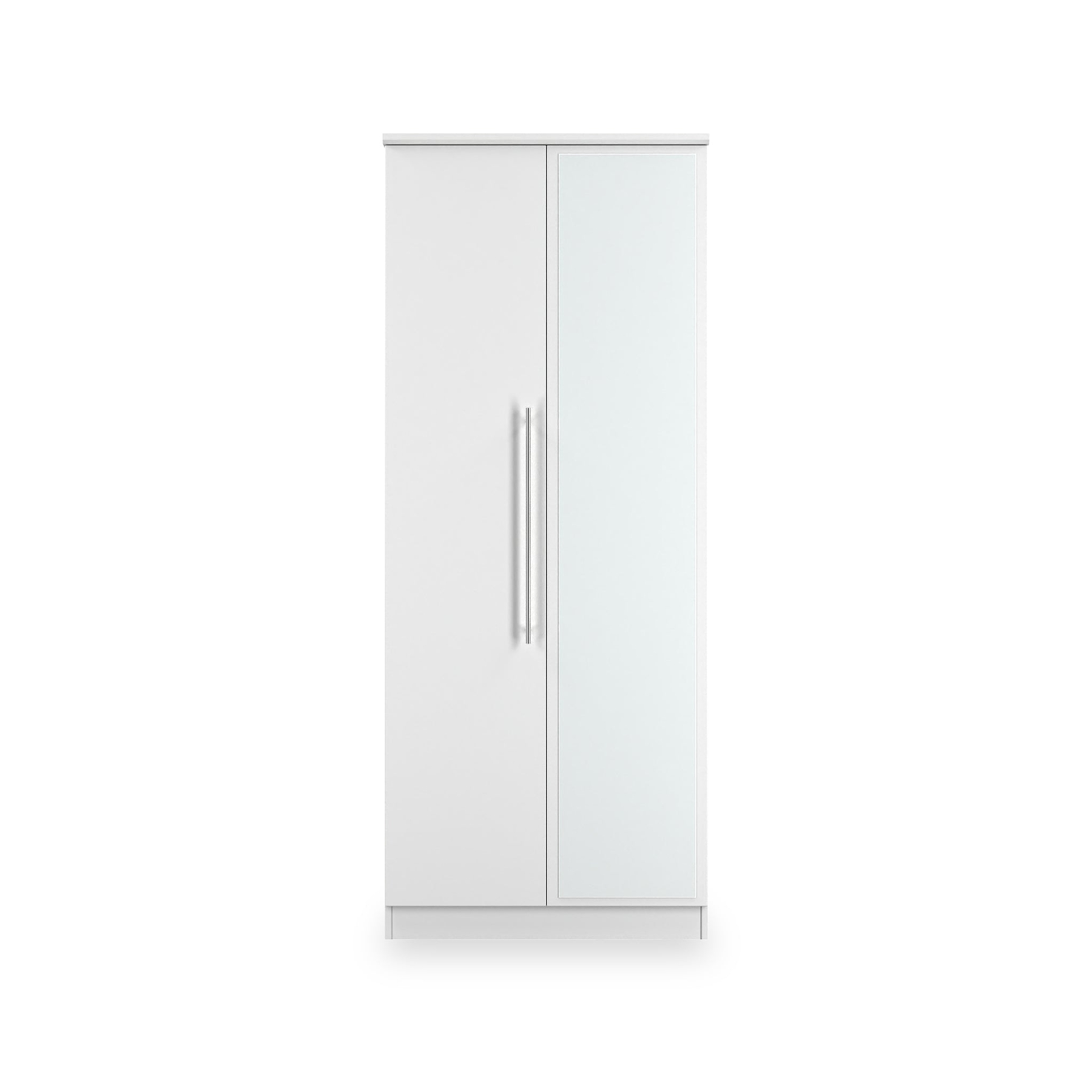 Bramwell Double Mirrored Wardrobe White from Roseland Furniture