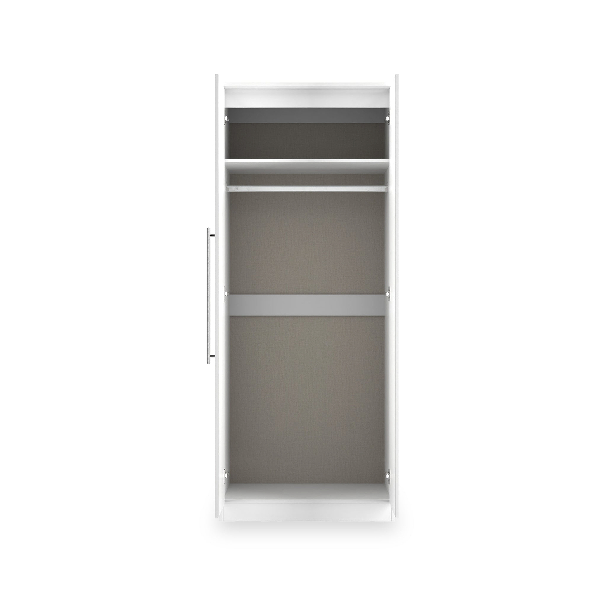 Bramwell Double Mirrored Wardrobe White from Roseland Furniture
