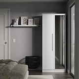 Bramwell Double Mirrored Wardrobe White from Roseland Furniture