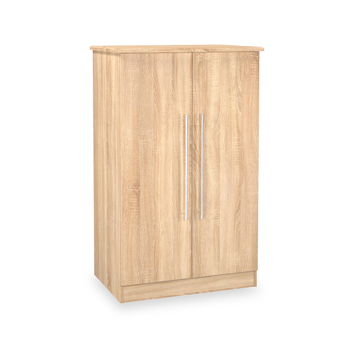 Bramwell 2 Door Small Wardrobe Oak from Roseland Furniture