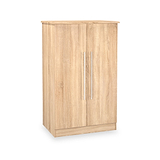 Bramwell 2 Door Small Wardrobe Oak from Roseland Furniture