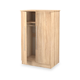 Bramwell 2 Door Small Wardrobe Oak from Roseland Furniture