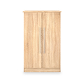 Bramwell 2 Door Small Wardrobe Oak from Roseland Furniture