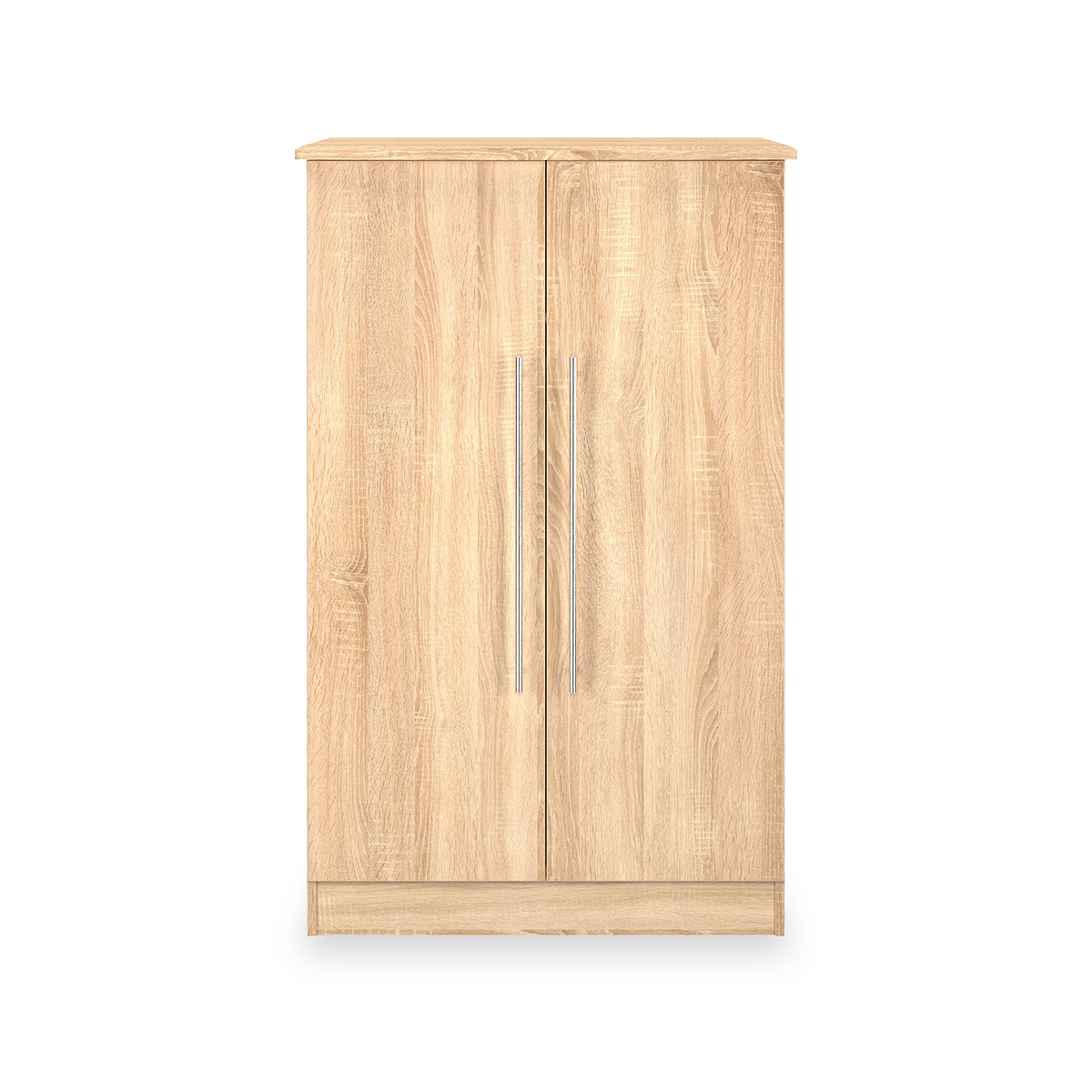 Bramwell 2 Door Small Wardrobe Oak from Roseland Furniture