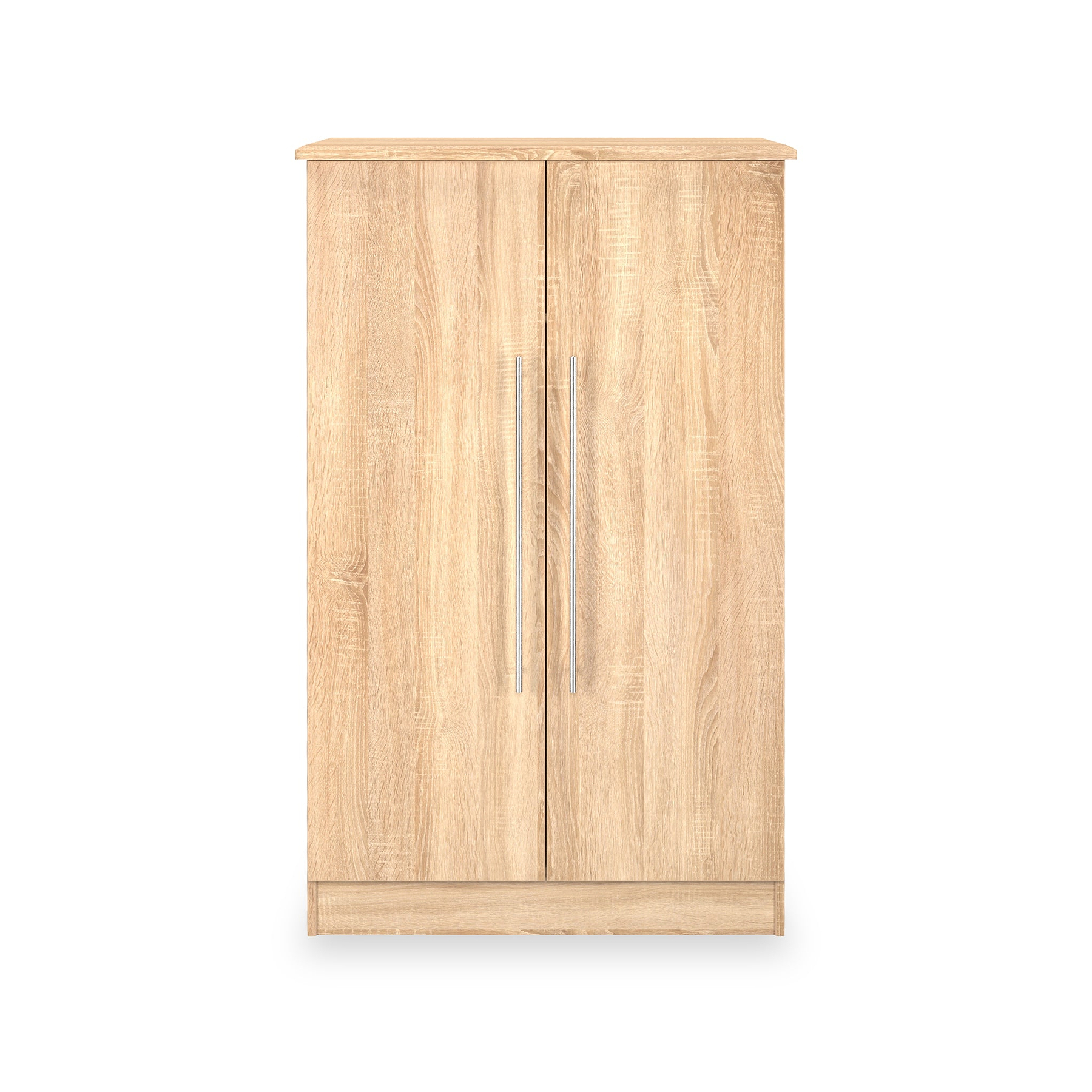 Bramwell 2 Door Small Wardrobe Oak from Roseland Furniture