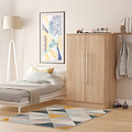 Bramwell 2 Door Small Wardrobe Oak from Roseland Furniture
