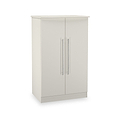 Bramwell 2 Door Small Wardrobe Grey from Roseland Furniture