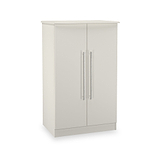 Bramwell 2 Door Small Wardrobe Grey from Roseland Furniture