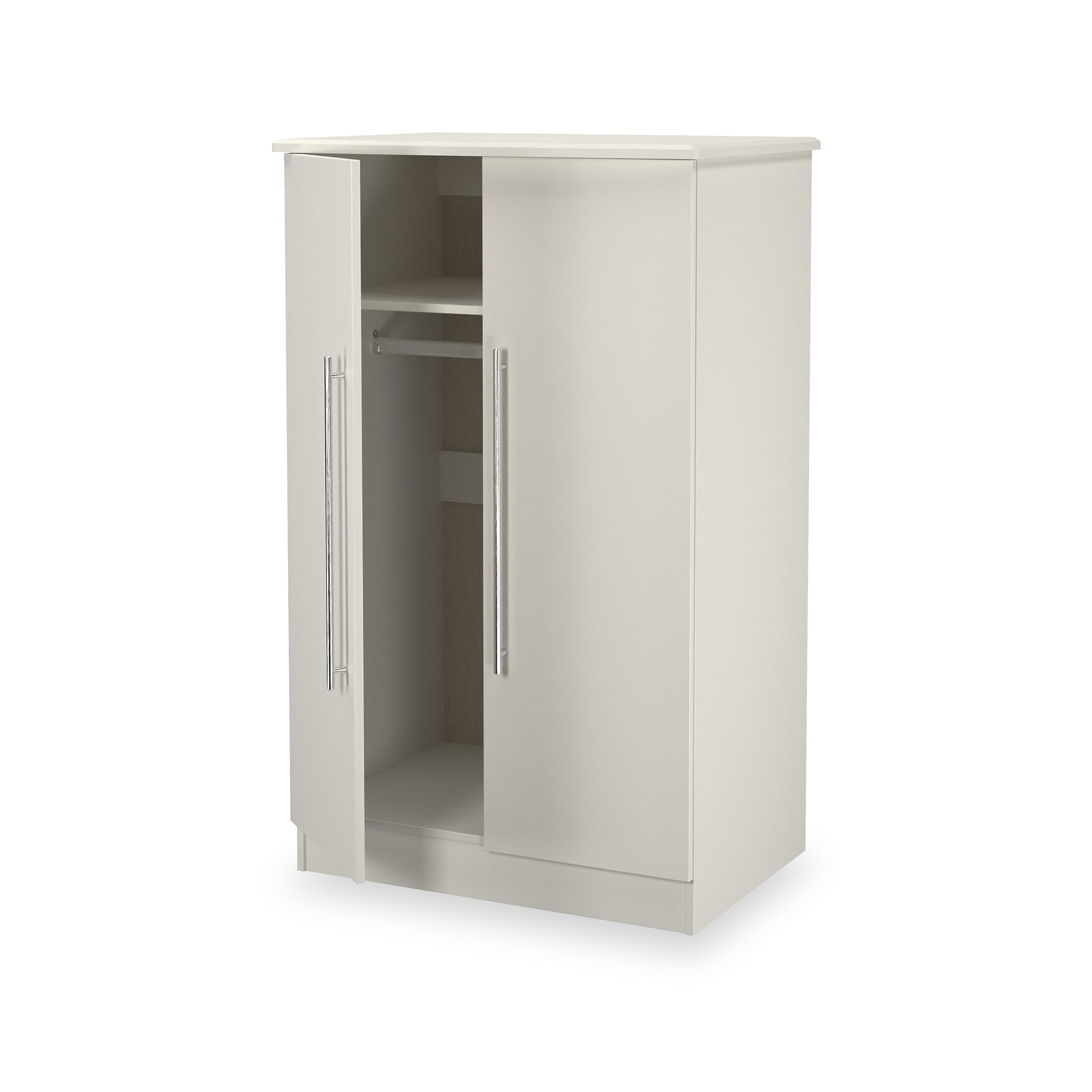 Bramwell 2 Door Small Wardrobe Grey from Roseland Furniture