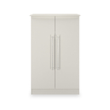 Bramwell 2 Door Small Wardrobe Grey from Roseland Furniture