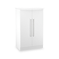Bramwell 2 Door Small Wardrobe White from Roseland Furniture