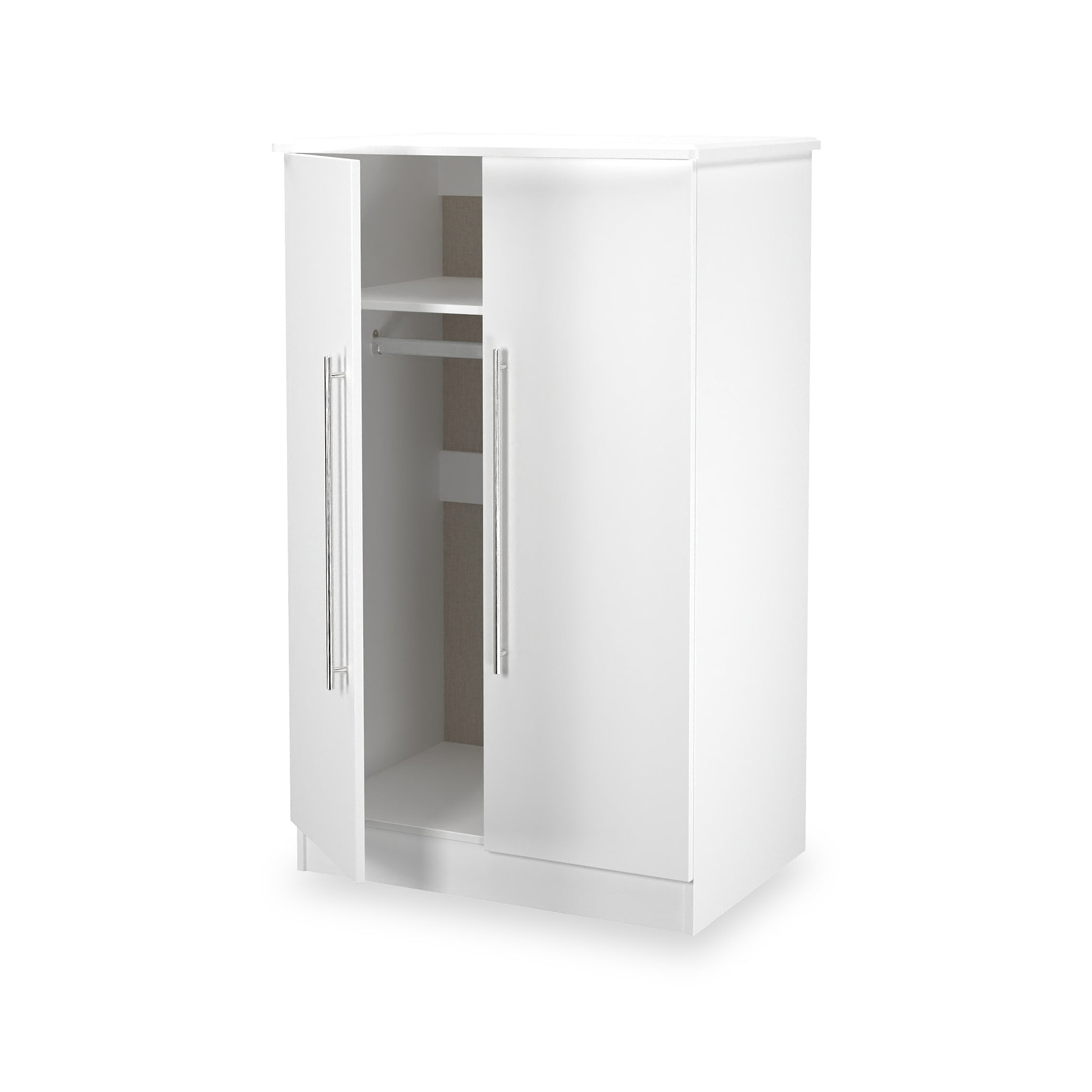Bramwell 2 Door Small Wardrobe White from Roseland Furniture