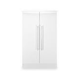 Bramwell 2 Door Small Wardrobe White from Roseland Furniture