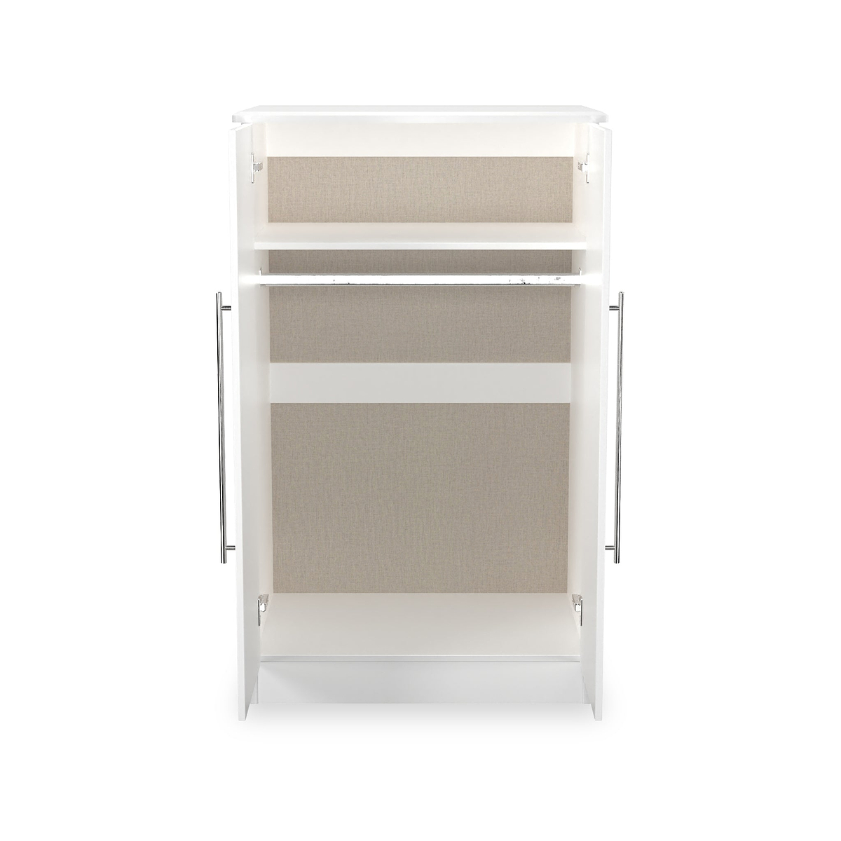 Bramwell 2 Door Small Wardrobe White from Roseland Furniture